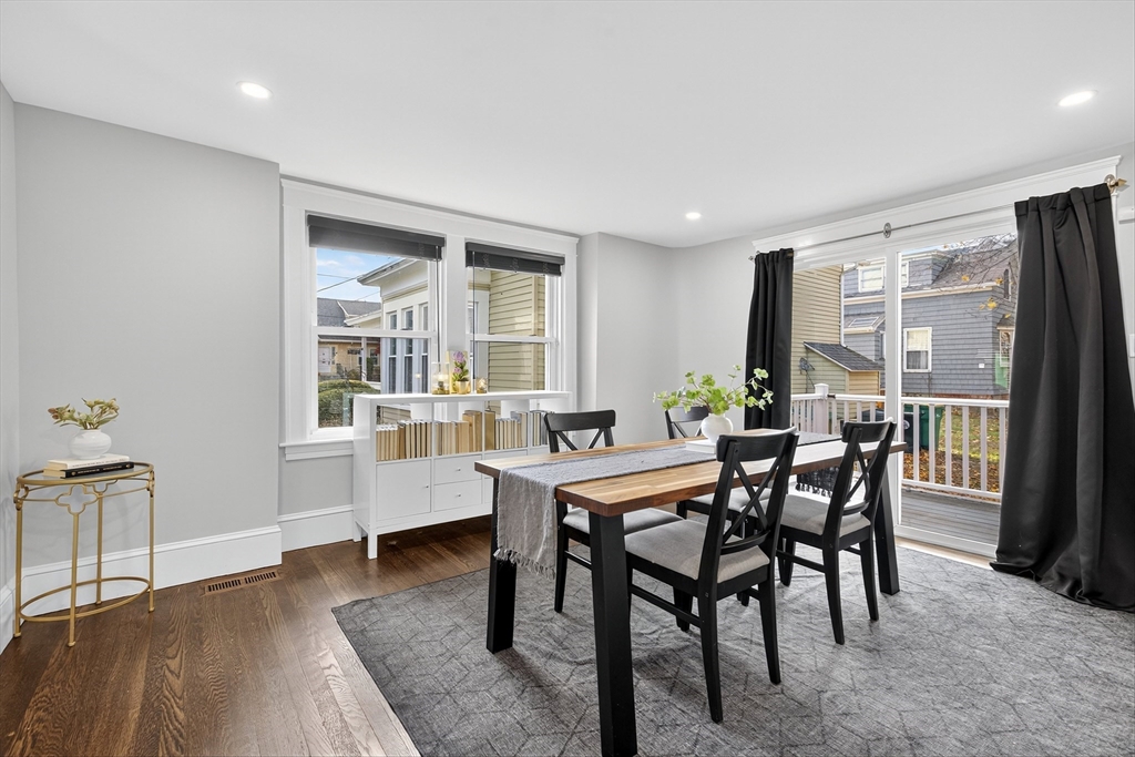 23 R Eddy Street North Attleboro, MA 02760 - Photo 11 of 29 a view of a dining room with furniture and wooden floor