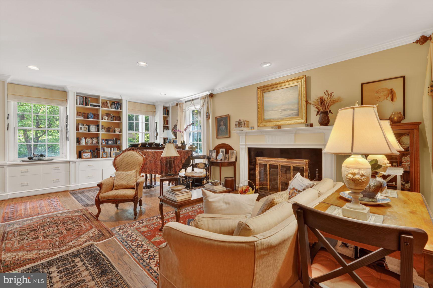 2260 48th Street Northwest Washington, DC 20007 - Photo 5 of 45 Living room w/direct access to private courtyard