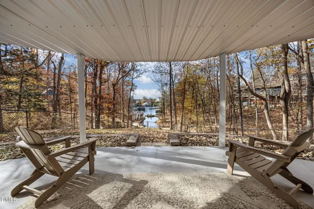 a view of a lake and outdoor space