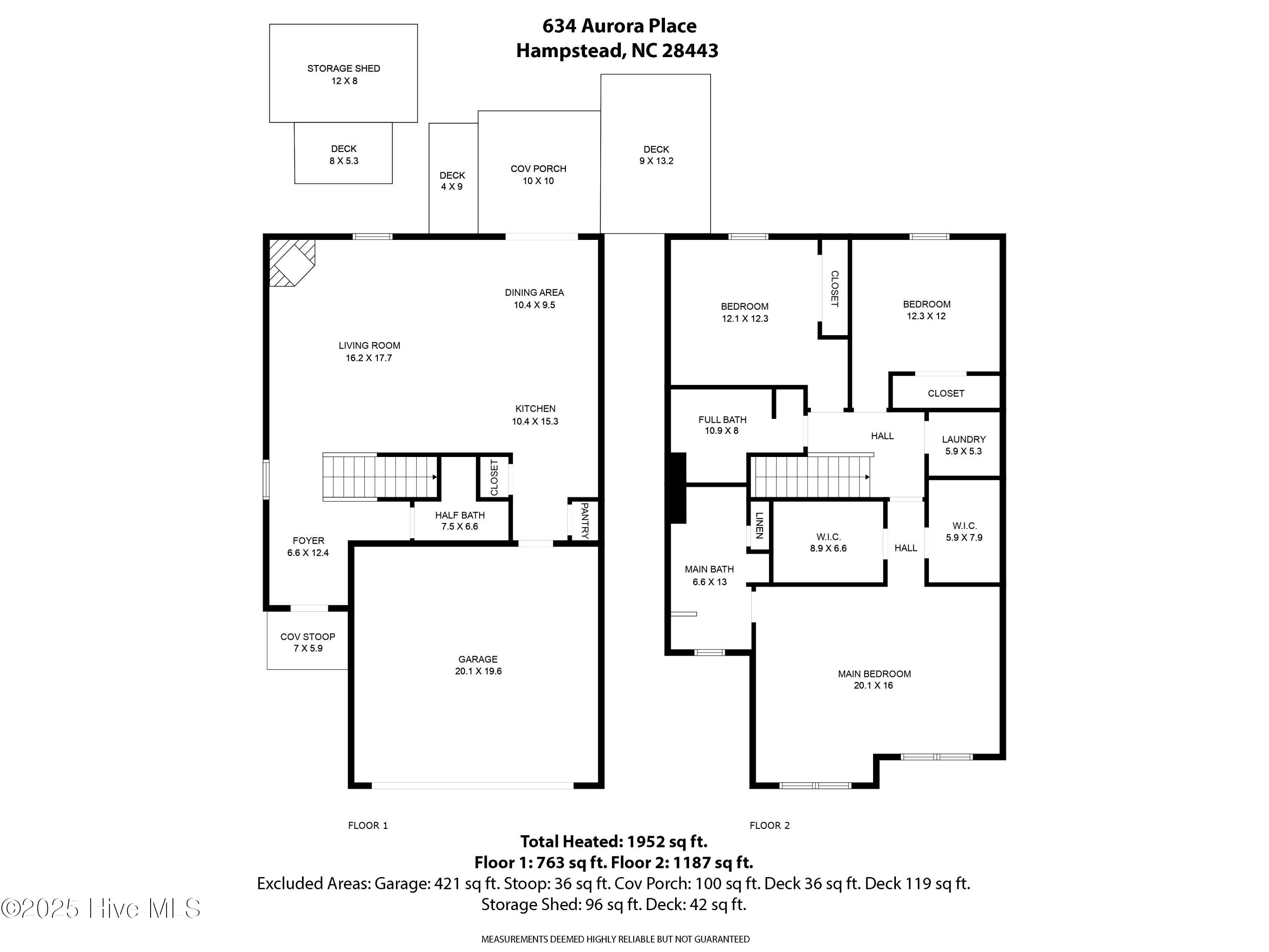 634 Aurora Place Hampstead, NC 28443 - Photo 51 of 51 floorplan for 634 Aurora place