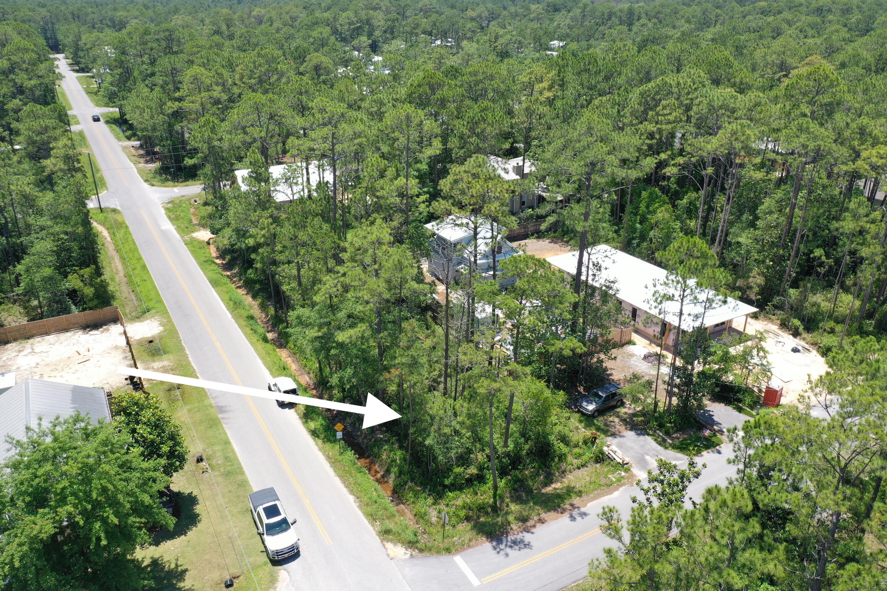 Lot 20 West Daisy Dr Point Santa Rosa Beach, FL 32459 - Photo 9 of 9 a view of a yard with plants and large trees
