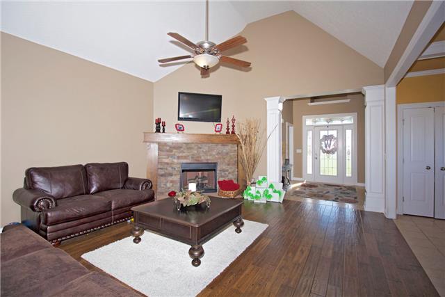 259 Aplin Branch Road Cottontown, TN 37048 - Photo 3 of 19 a living room with furniture and a fireplace