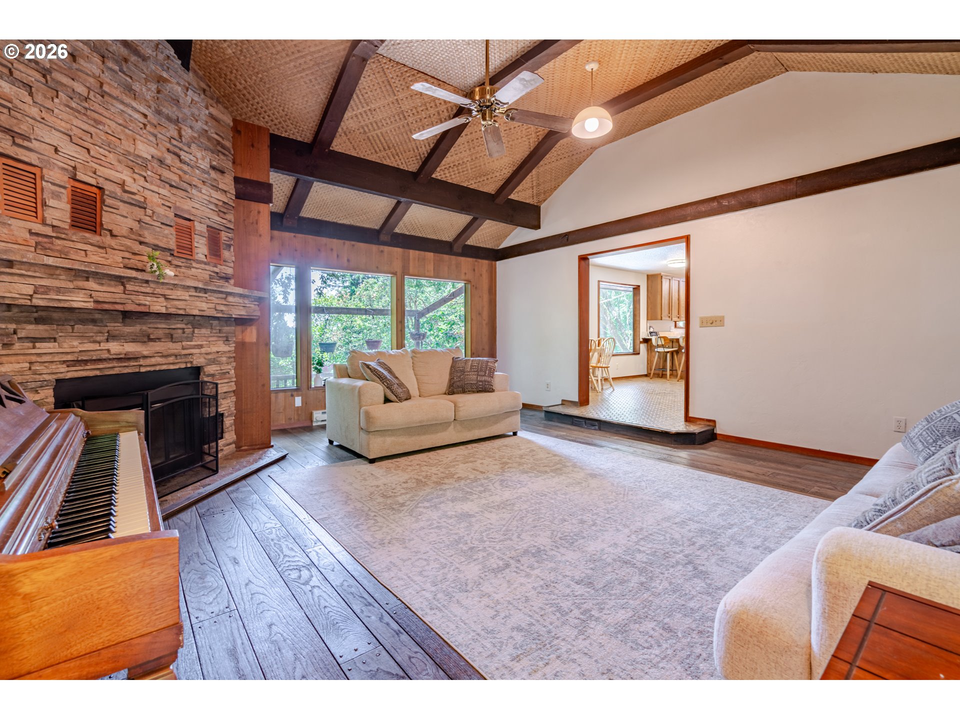 1622 Northwest Ribier Place Corvallis, OR 97330 - Photo 18 of 48 a living room with furniture and a fireplace