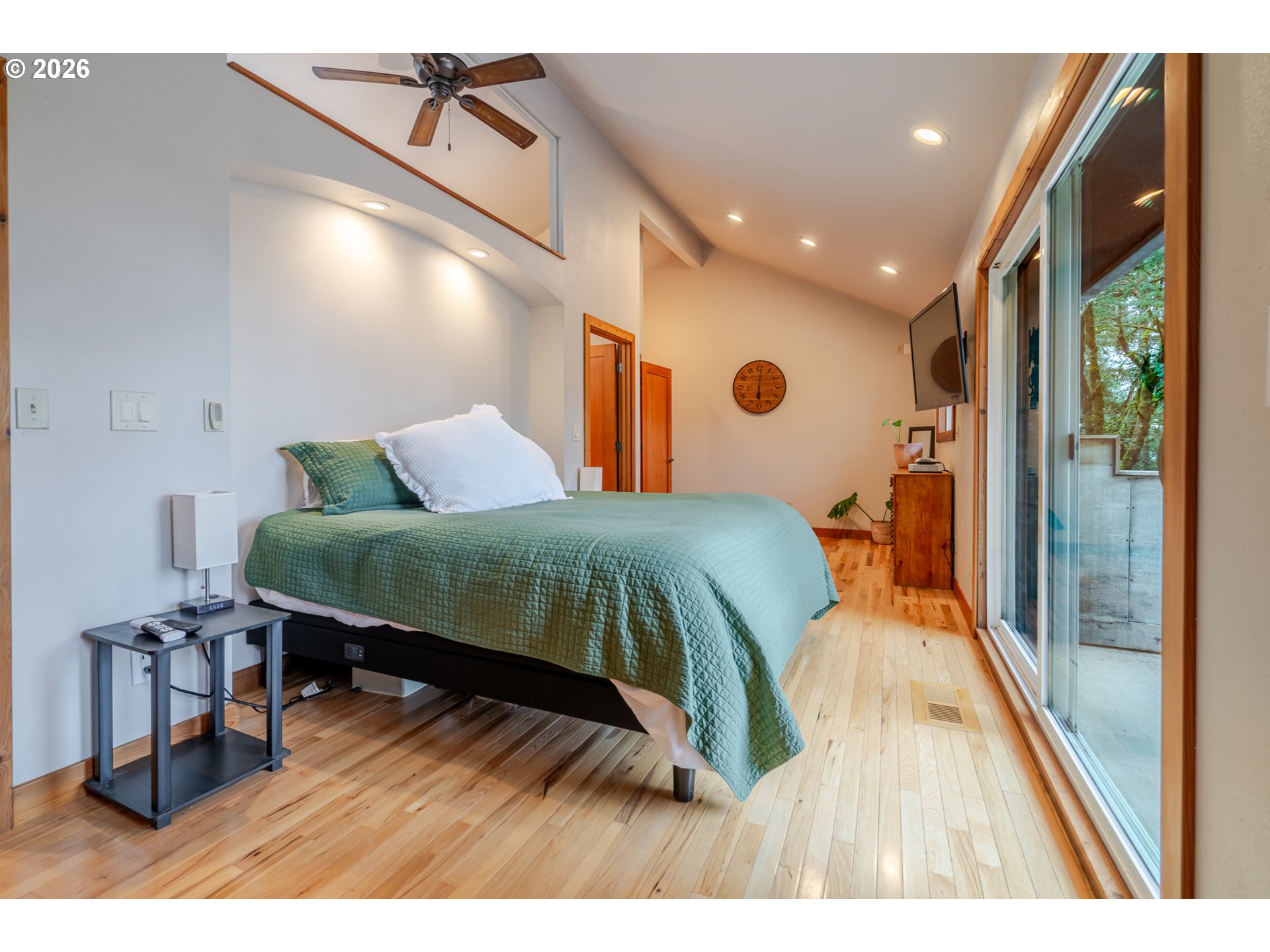 1622 Northwest Ribier Place Corvallis, OR 97330 - Photo 24 of 48 a bedroom with a bed and wooden floor