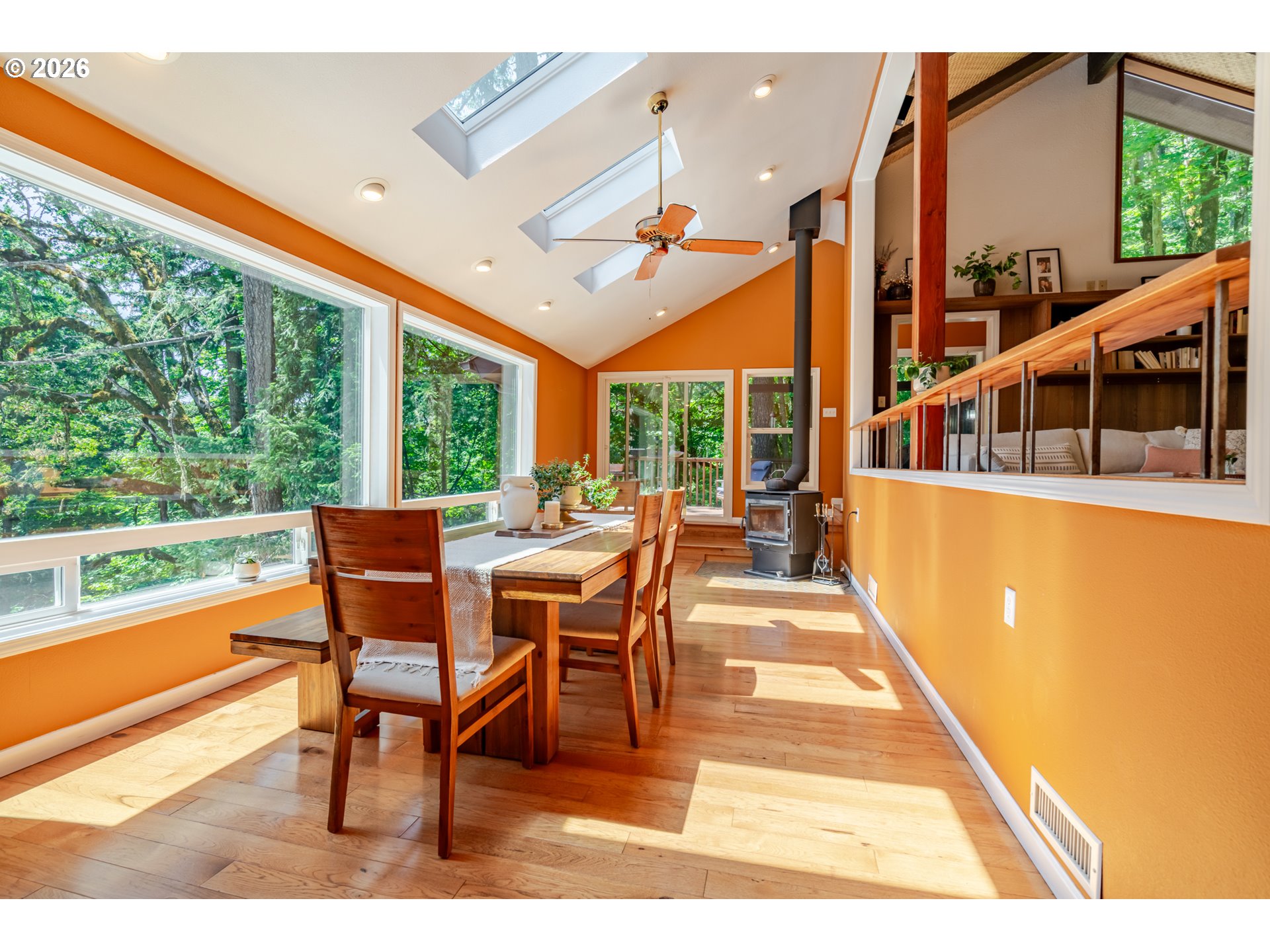 1622 Northwest Ribier Place Corvallis, OR 97330 - Photo 10 of 48 a view of a patio with table and chairs floor to ceiling window with wooden floor