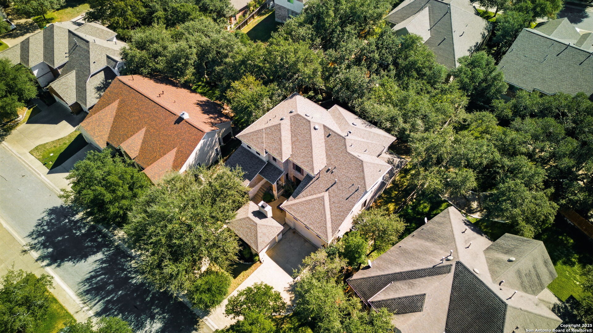 410 Heather Ridge San Antonio, TX 78260 - Photo 42 of 43 an aerial view of a house
