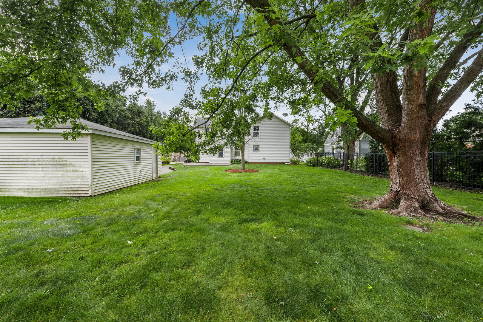 318 West Wing Street Arlington Heights, IL 60005 - Photo 14 of 16 a view of a backyard with large trees