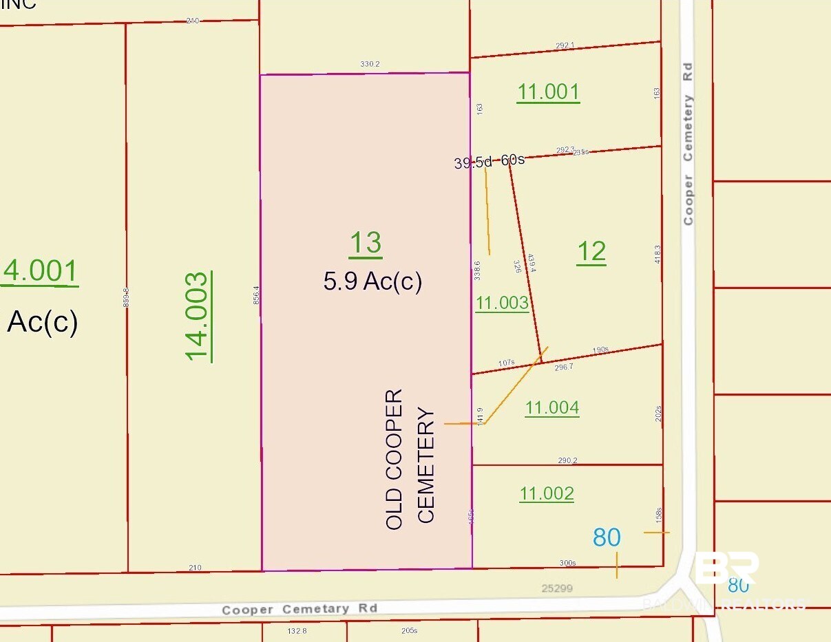 25299 Coopers Cemetery Road Robertsdale, AL 36567 - Photo 22 of 24 Tax Plat