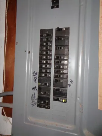 a view of a hallway with washer and dryer