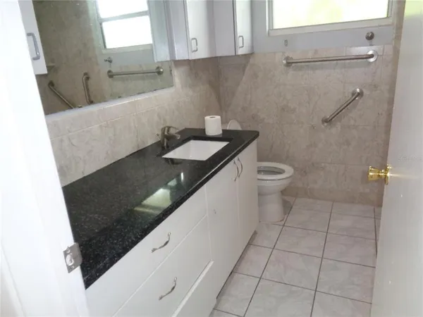 a close view of a bathroom shower