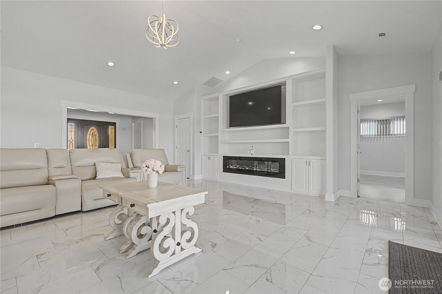21347 Rd D.5 Soap Lake, WA 98851 - Photo 13 of 40 a living room with furniture and a fireplace