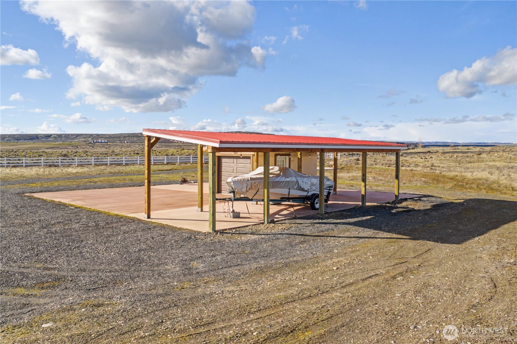 21347 Rd D.5 Soap Lake, WA 98851 - Photo 30 of 40 a view of a swimming pool with an outdoor seating space