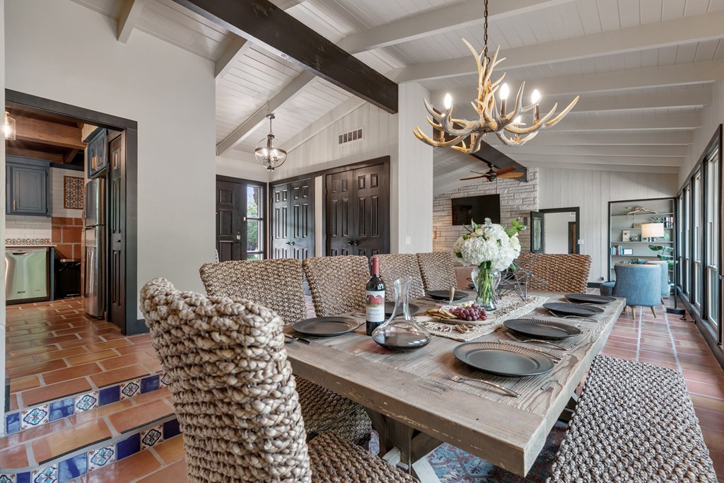 48 Kneese Road Fredericksburg, TX 78624 - Photo 5 of 43 a view of a dining room with furniture