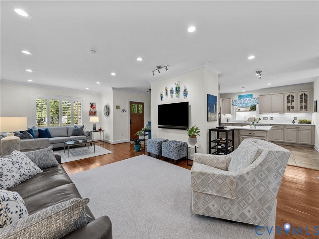 7723 Stuart Hall Road Henrico, VA 23229 - Photo 27 of 42 Recessed lighting, wood-finish flooring, white pla