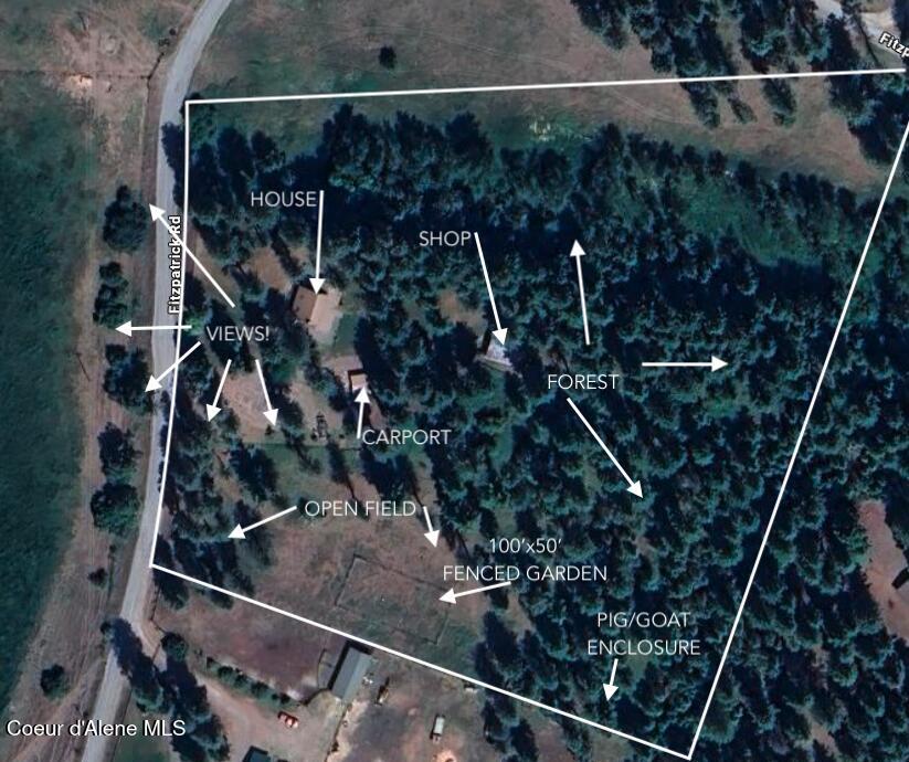 949 Fitzpatrick Road Bonners Ferry, ID 83805 - Photo 29 of 29 Aerial