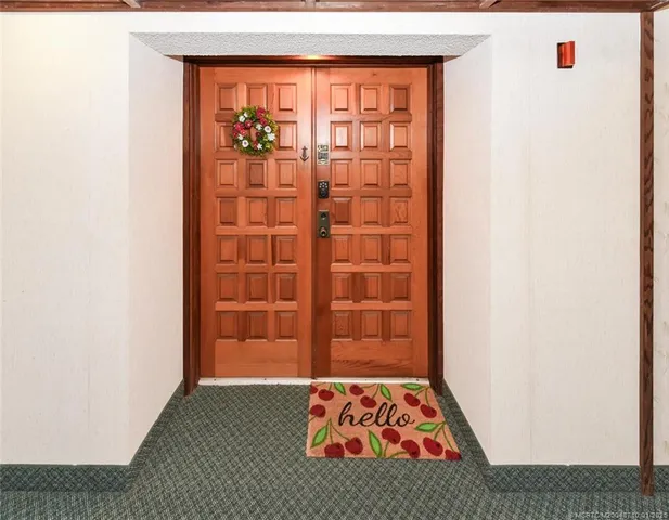 a view of an entryway door