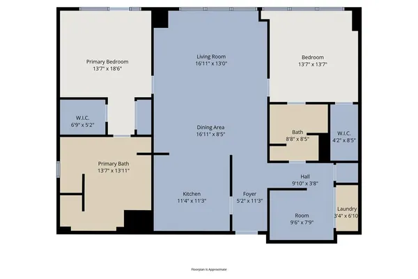 a kitchen with lots of counter top space