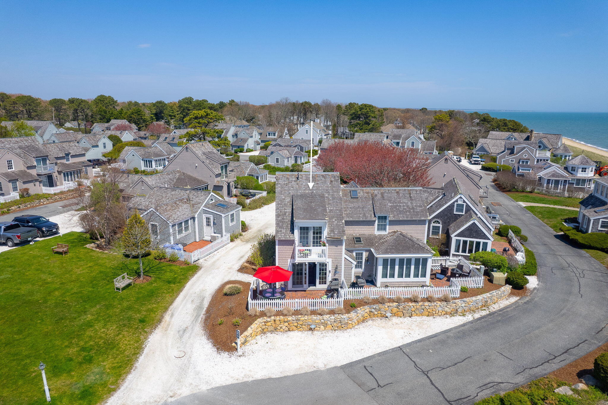 4 Race Point Road, Unit 4 Mashpee, MA 02649 - Photo 4 of 43 an aerial view of multiple house