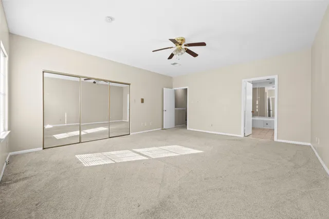 a view of a room with an empty space