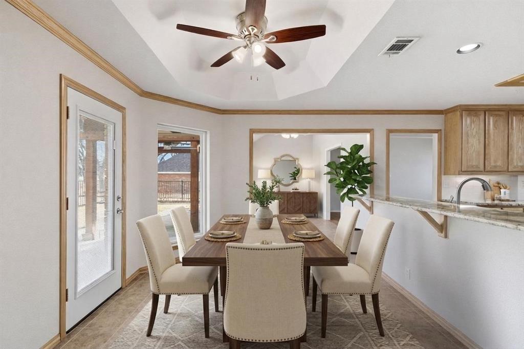 9607 Ravenswood Road Granbury, TX 76049 - Photo 13 of 39 virtually staged with wallpaper removed