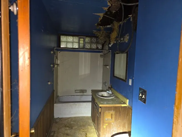 a view of storage and utility room