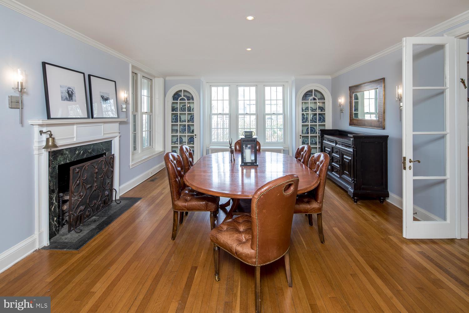 320 Fairhill Road Wynnewood, PA 19096 - Photo 6 of 26 Dining Room with Fireplace