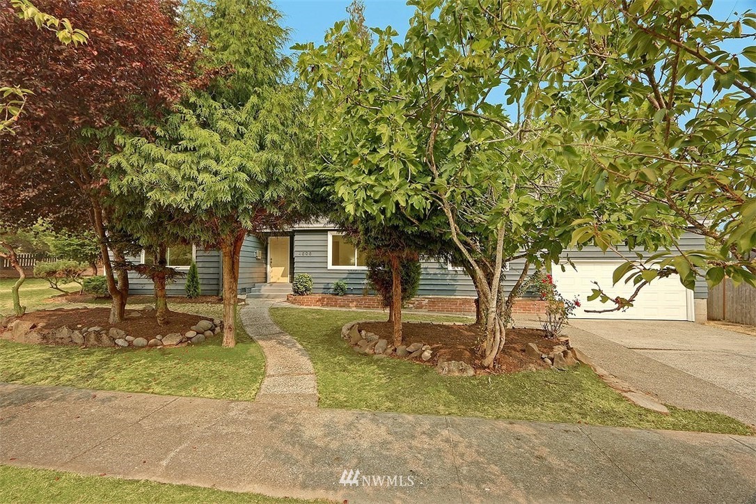 4606 South Adams Street Seattle, WA 98118 - Photo 25 of 29 a view of a yard in front of a house with large tree