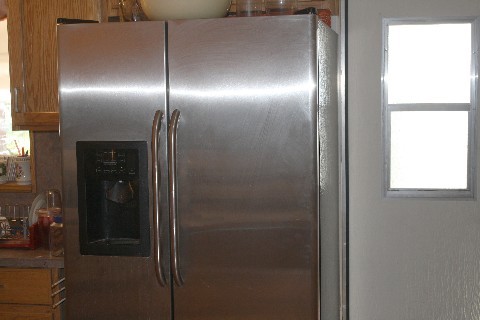 Stainless frig included