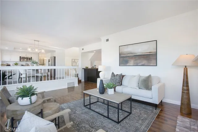 a spacious bedroom with a bed and a fireplace