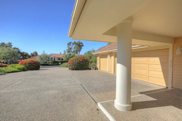 a view of a house with a patio