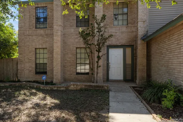 a front view of a house