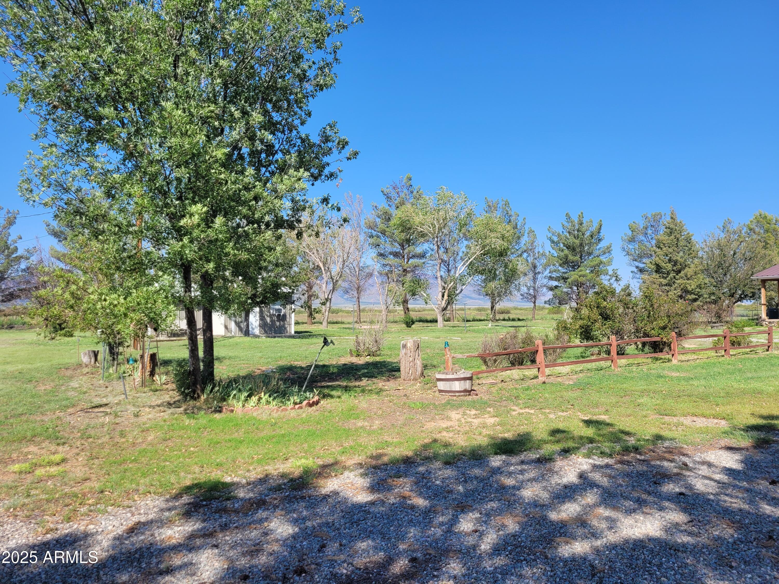 8255 North Fort Grant Road Willcox, AZ 85643 - Photo 10 of 40 a big yard with lots of green space and trees in the back