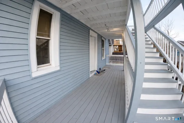 a view of a house with wooden floor