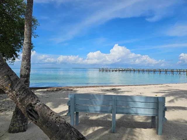 a view of a swimming pool with a table and chairs