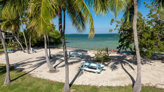 a view of a lake with houses