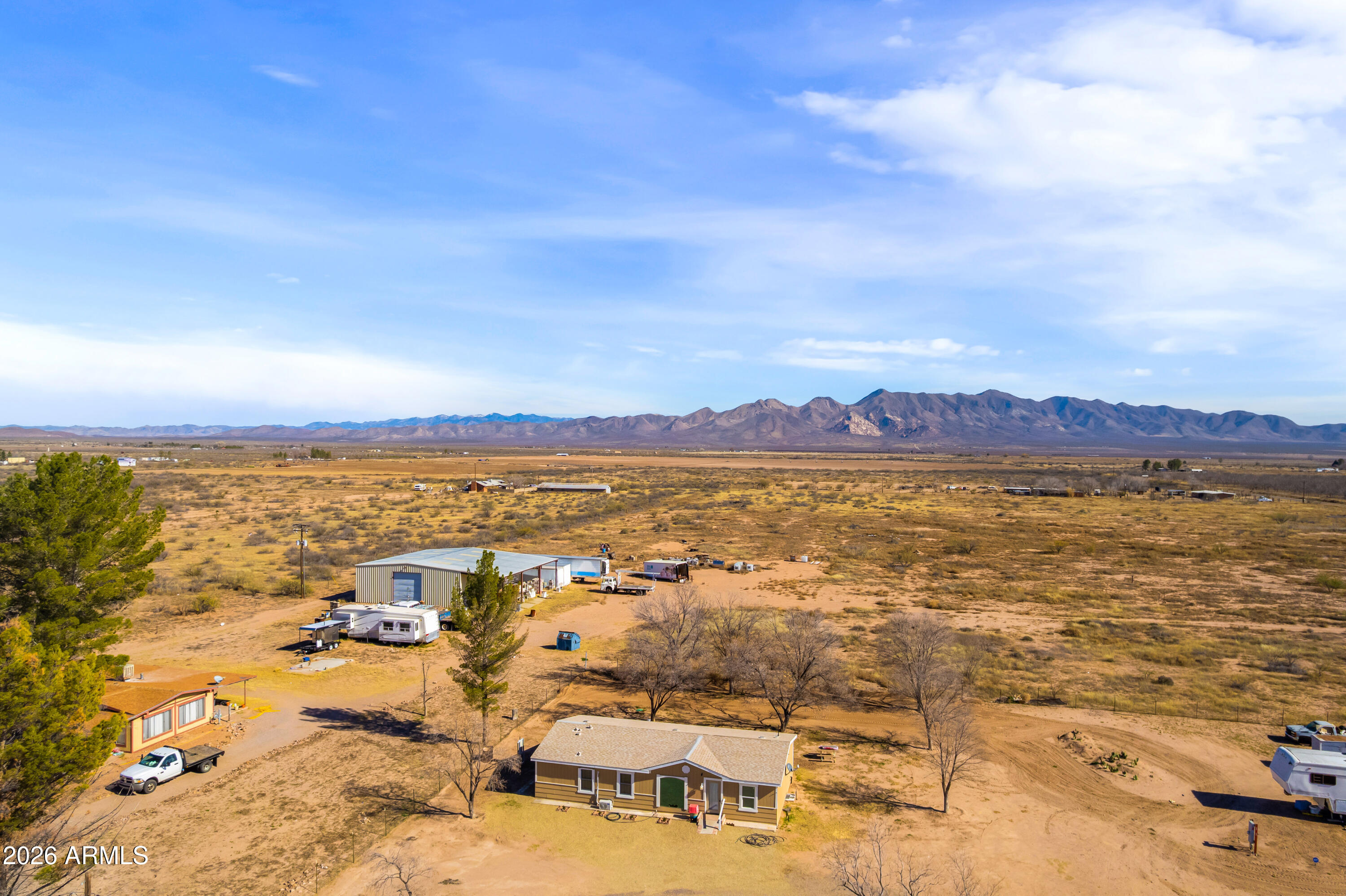 10405 North Mormon Road Elfrida, AZ 85610 - Photo 35 of 43 an aerial view of ocean and residential houses with outdoor space