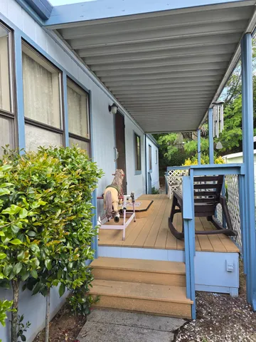 a outdoor view with a sitting space