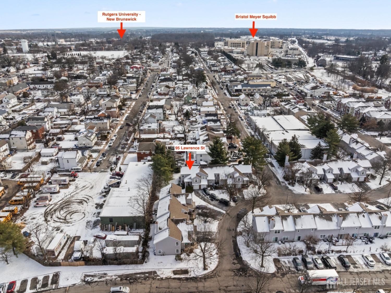 95 Lawrence Street New Brunswick, NJ 08901 - Photo 22 of 25 an aerial view of a city