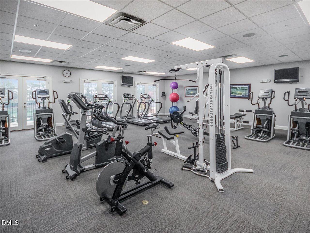 409 Provincial Street Raleigh, NC 27603 - Photo 38 of 44 a view of a room with gym equipment