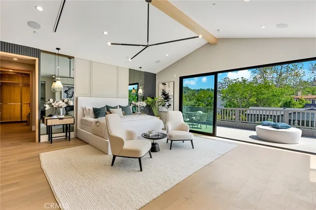 a bathroom with a sink vanity and a mirror