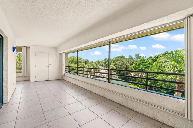 a view of a large window with an outdoor space
