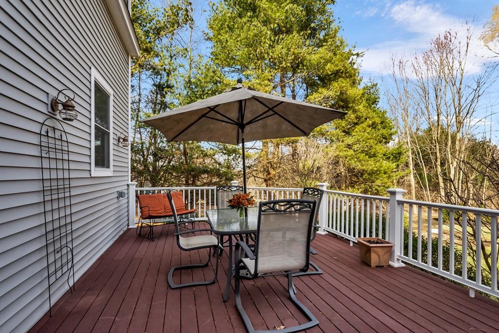 51 Parker Road Shirley, MA 01464 - Photo 31 of 39 a view of balcony with outdoor seating and wooden floor