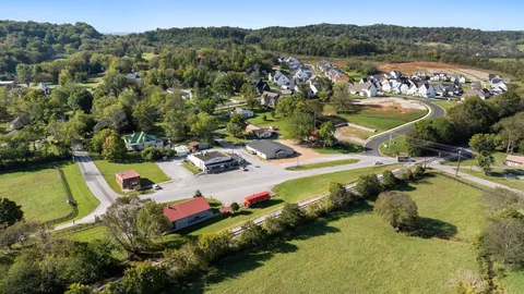 a view of a lake with a mountain