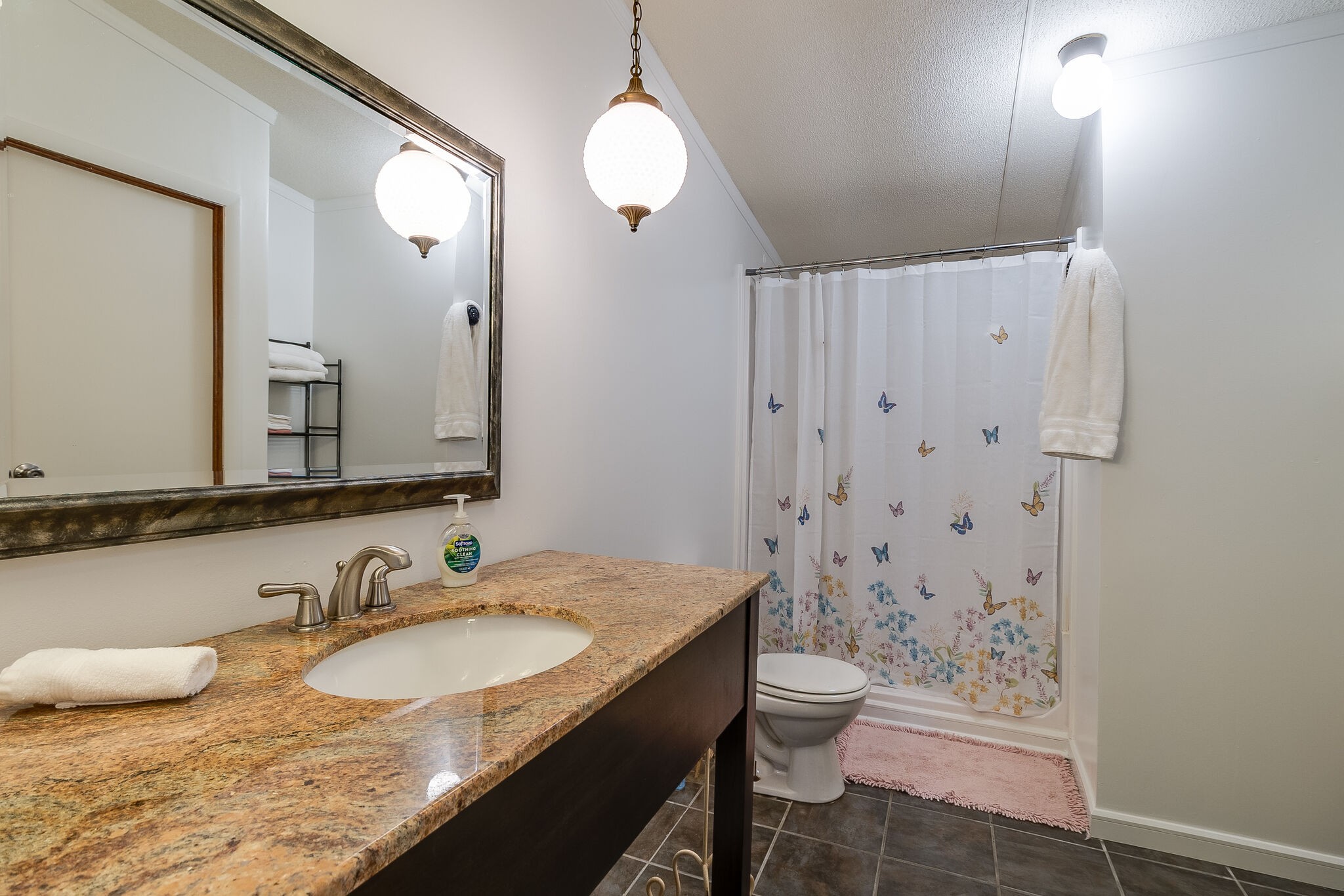 2865 Carpenter Bridge Road Columbia, TN 38401 - Photo 23 of 25 a bathroom with a granite countertop sink toilet and shower