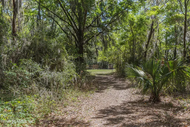 a view of outdoor space with deck and yard