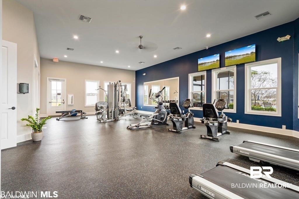 23810 Unbridled Loop Daphne, AL 36526 - Photo 42 of 50 Gym featuring ceiling fan