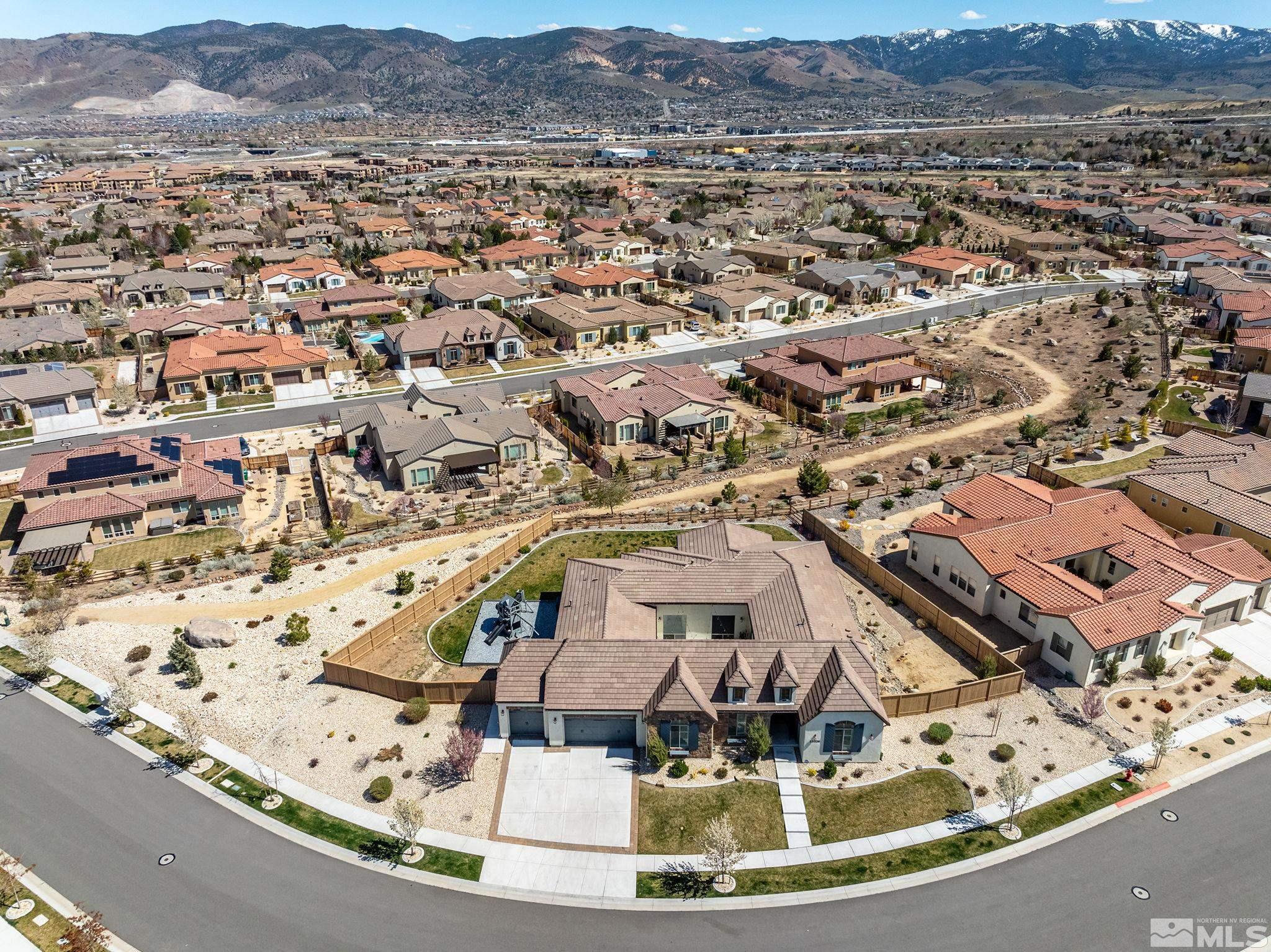 13326 Travertine Lane Reno, NV 89511 - Photo 34 of 36 an aerial view of a house