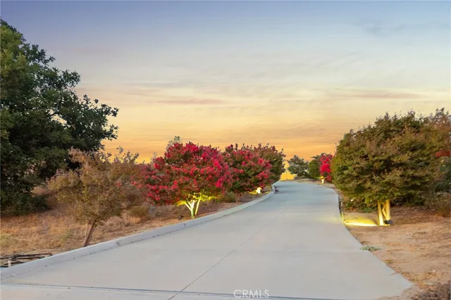 view of a street with an outdoor seating