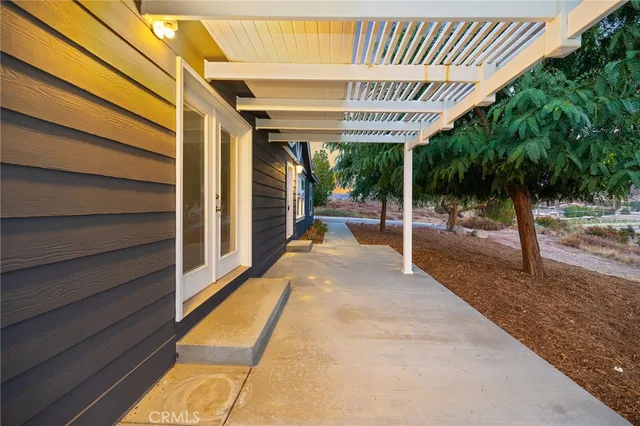 a view of porch with patio