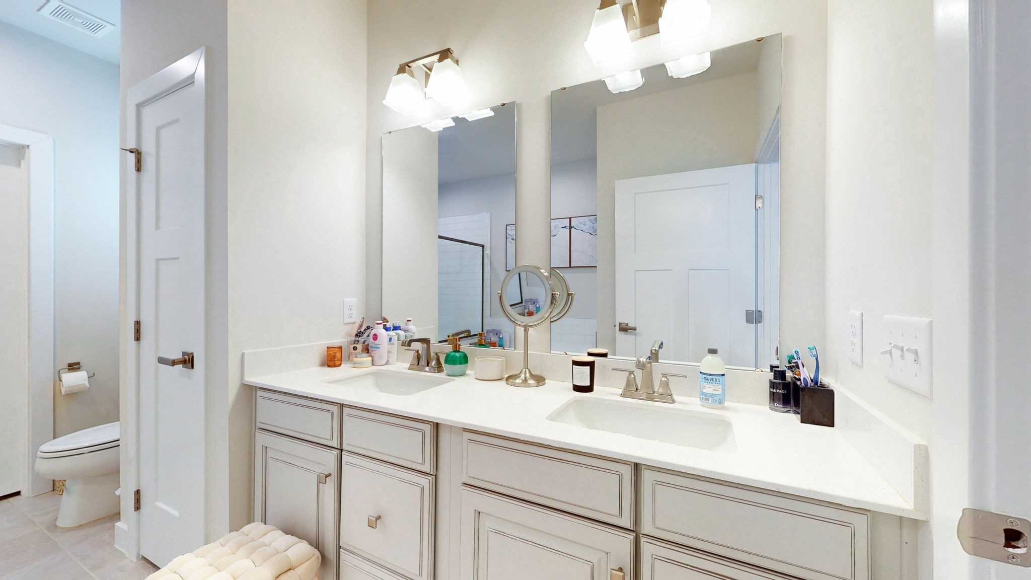 1547 Repton Road Smyrna, TN 37167 - Photo 15 of 47 a bathroom with a sink vanity granite and a mirror